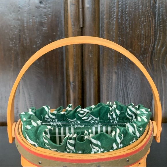 1998 Longaberger Hand Woven Swing Handle Wall Basket - Picture 2 of 16